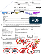 Complete The Sentences With The Correct Modal Verbs: 1