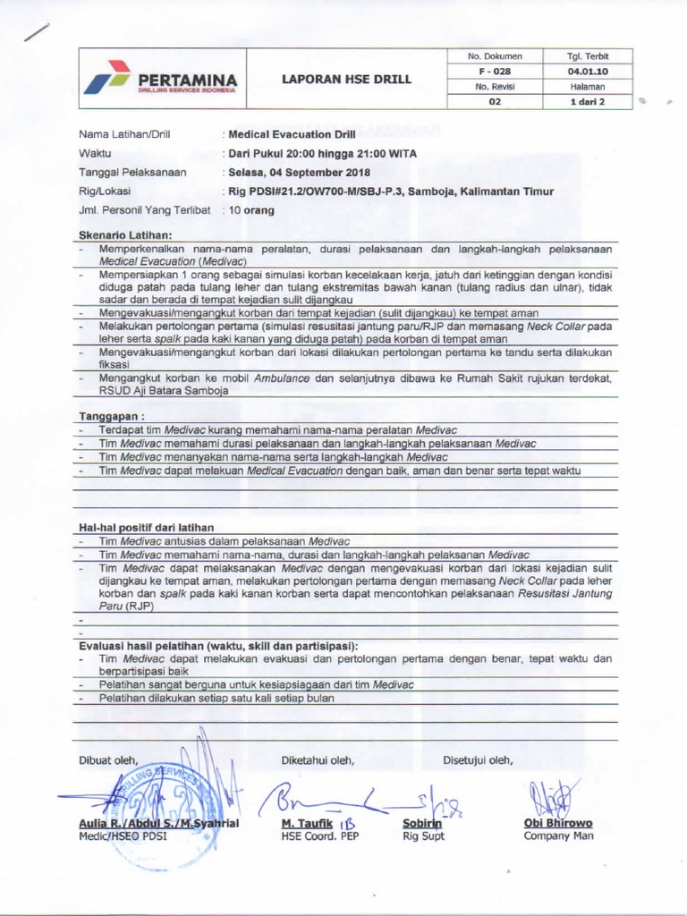 Medivac Drill SBJP.3 PDF PDF