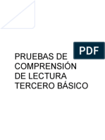 PRUEBAS DE COMPRENSIÓN DE LECTURA 3°.doc