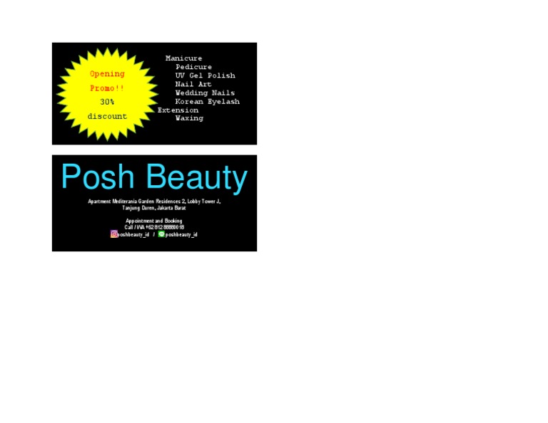 Posh Beauty Opening Promo!! PDF