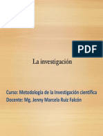 La Investigación, Paradigmas, Clase 1 PDF