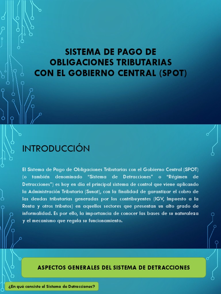 Sistema de Pago de Obligaciones Tributarias | PDF | Impuestos ...