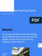 Drip Irrigated Vertical Farm