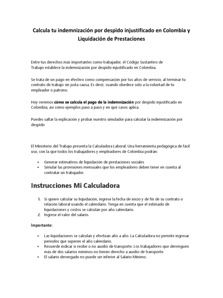 Prestaciones | PDF | Salario | Salario mínimo