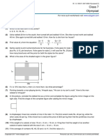 Class 7 Olympiad: Answer The Questions