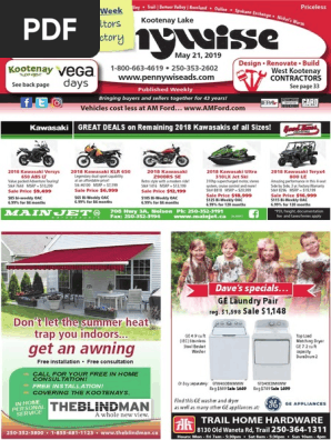 May 21 Pennywise Kootenay Lake Business