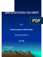 Diseño de explotación a cielo abierto, A.I.M.E (2003).pdf