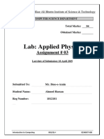 Applied Physics LAb-1