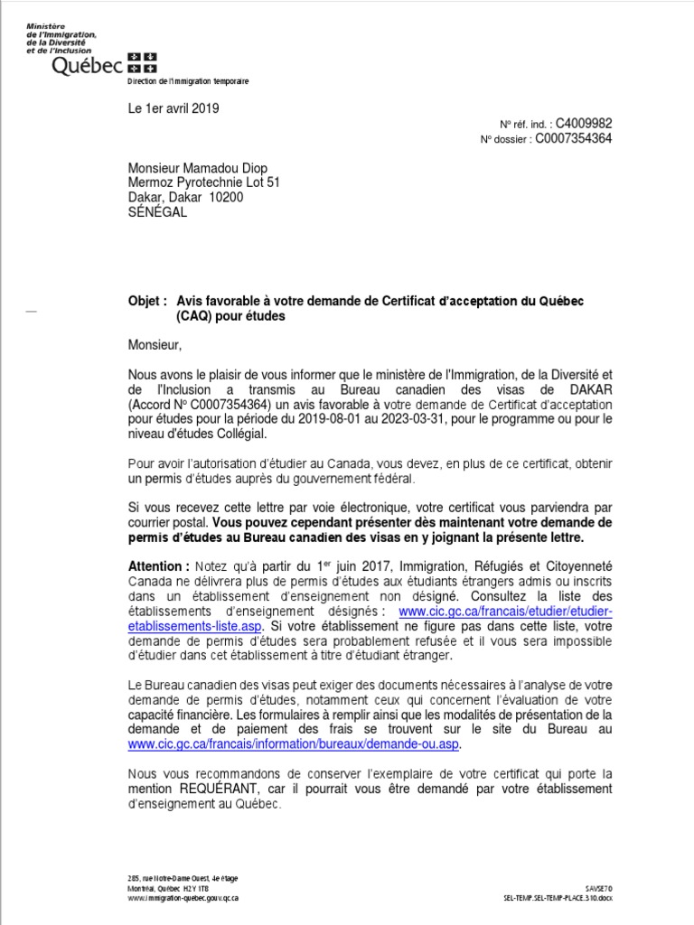 Lettre.pdf Canada Québec