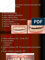 Inflammation of Gingival Tissues Commonly Associated With Dental Plaque & Calculus
