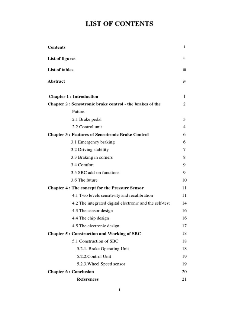 Seminar Report PDF Brake Anti Lock Braking System