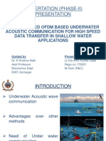 OFDM Based Underwater Acoustic Communication in Shallow Water Using Multiple Transreceivers