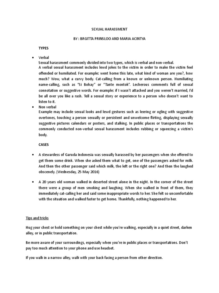 Sexual Harrasment | PDF | Harassment | Sexual Harassment