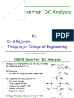 CMOS Inverter: DC Analysis: by Dr.S.Rajaram, Thiagarajar College of Engineering