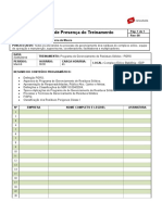 Lista de Treinamento PGRS