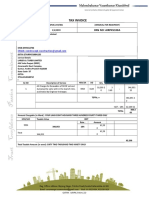 Tax invoice for excavation and dumping services