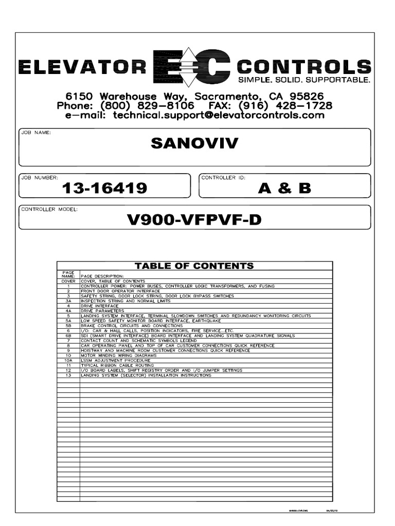 Elevator Control Diagrama PDF | PDF | Elevator | Common Law