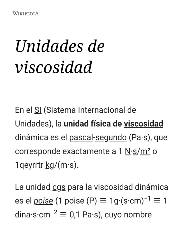 Unidades de viscosidad Wikipedia, la enciclopedia libre.pdf