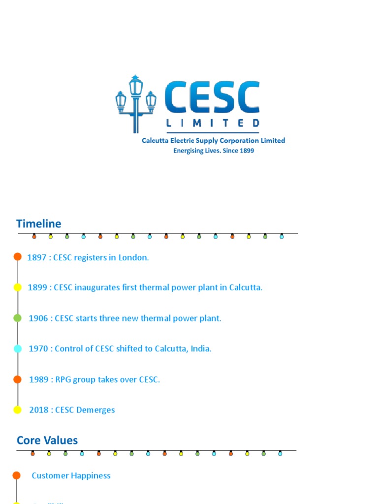 CESC: Powering Lives Since 1899 | PDF | Finance & Money Management ...