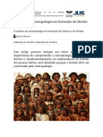 O Influxo Da Antropologia Na Formação Do Direito e Do Estado - Jus.com.Br _ Jus Navigandi