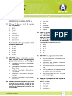 Exercícios de ecologia sobre níveis de organização biológica e conceitos