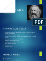 Karl Marx: Presented by Group 6