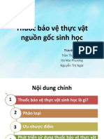 Thuốc Bảo Vệ Thực Vật Nguồn Gốc Sinh Học