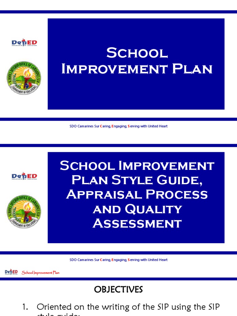 Enhanced School Improvement Plan 2025-2028 | PDF | Curriculum | Learning