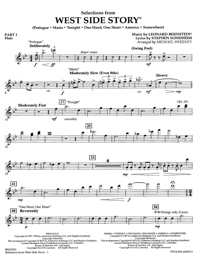 West Side Story Instruments Pdf Pdf