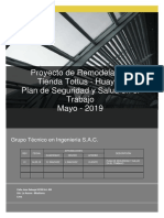 Plan de SST Remodelacion Hipermercados Tottus Huaylas PDF