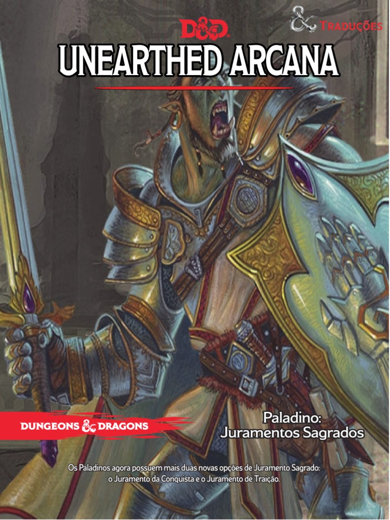 D D 5E Unearthed Arcana Paladino Juramentos Sagrados
