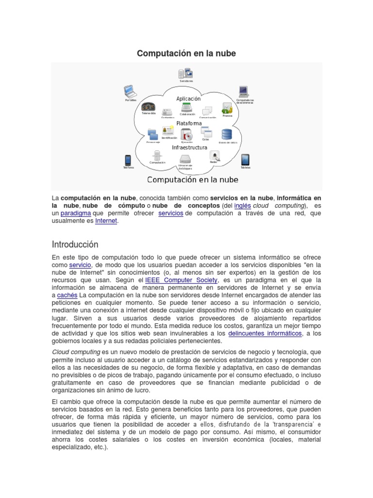 Computación en La Nube | PDF | Computación en la nube | Edad de información