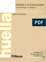 Galindo Jesus - Entre La Exterioridad Y La Interioridad - Apuntes Para Una Metodologia Cualitativa.pdf