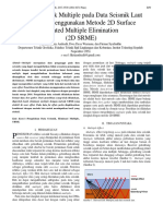 Eliminasi Efek Multiple Pada Data Seismik Laut Dangkal Menggunakan Metode 2D Surface Related Multiple Elimination