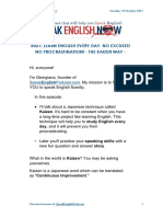 021 Learn English Every Day No Excuses No Procrastination Kaizen Method PDF