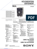 Service Manual: Compact Disc Receiver Compact Disc Deck Receiver