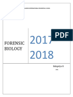 Forensic Biology: Balapriya R