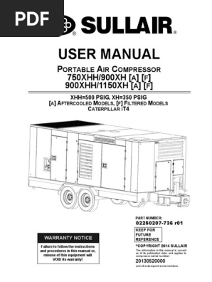 Sullair 900 1150 User Manual Exhaust Gas Valve