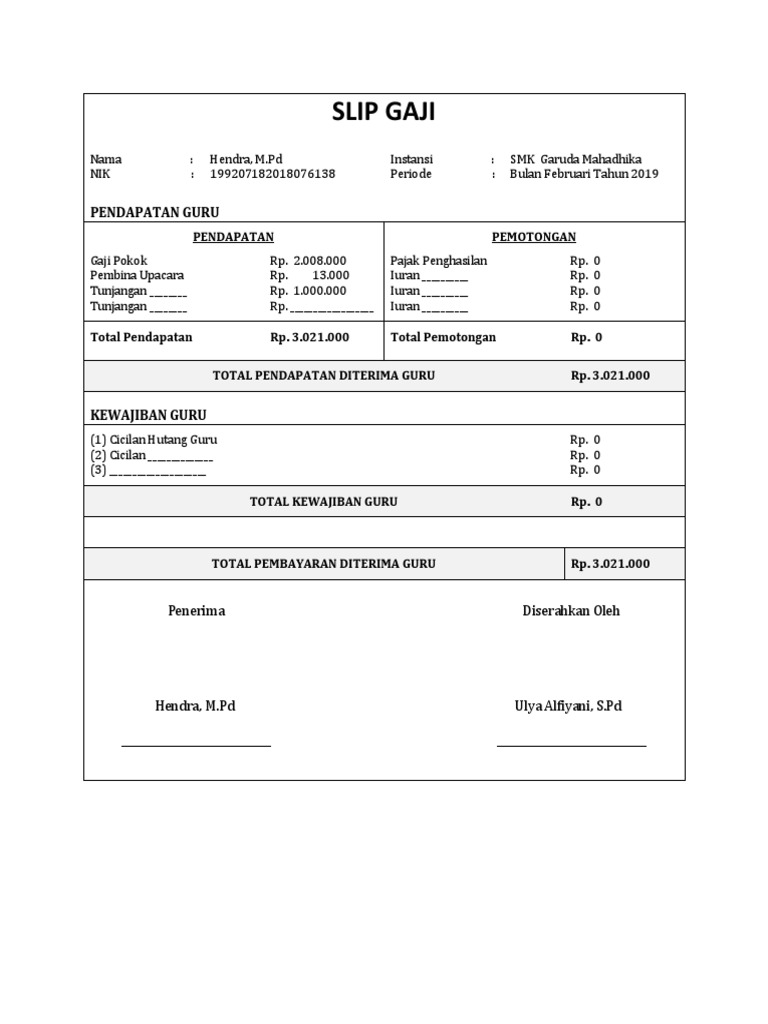 Slip Gaji PDF