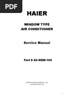 Haier Esa-3065-3085 hwr08xc5 Window-Type Air Conditioner 2004 SM PDF