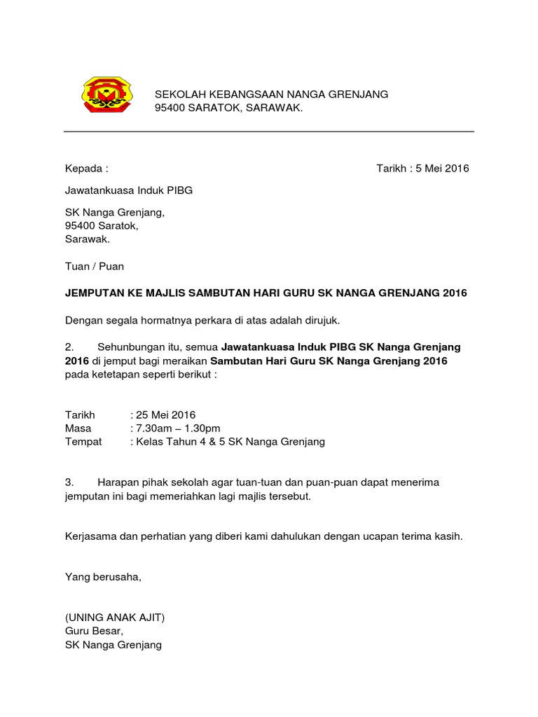 Download 62+ Contoh Surat Hari Guru Terbaru Gratis