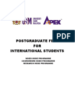 Postgraduate Fees International 15082018
