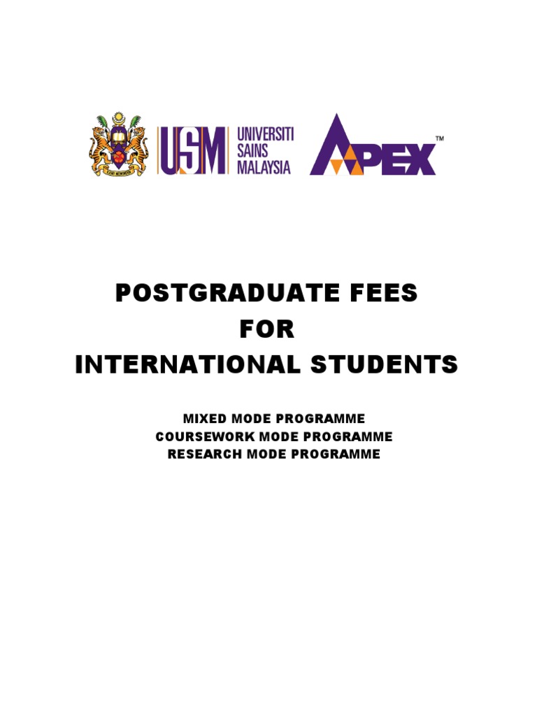 Postgraduate Fees International 15082018 PDF Pathology Doctor Of