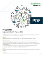 Programa Especialista en Impuestos