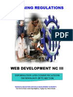 TR - Web Development NC III PDF