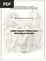 CRUZ, Karla Janaina Costa. Cultura Impressa e prática leitora Protestante no oitocentos..pdf