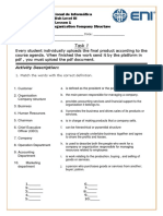 Task 1 Lesson 1 Organization Company Structure