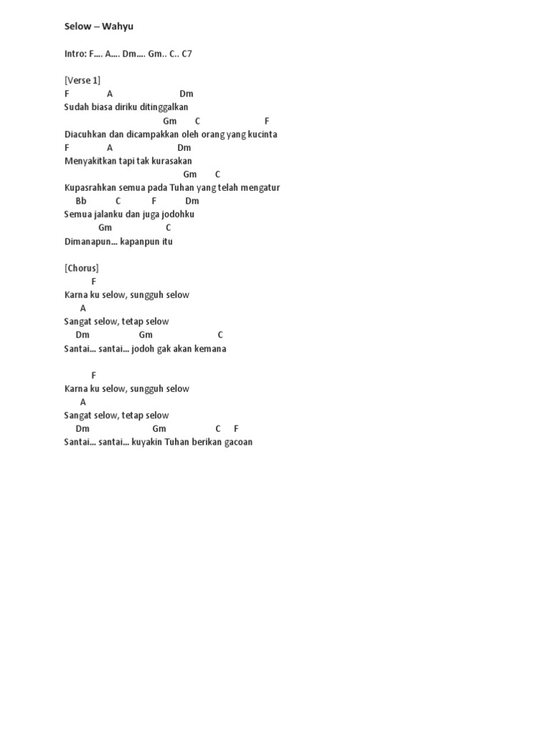 Chord Ukulele Selow Pdf