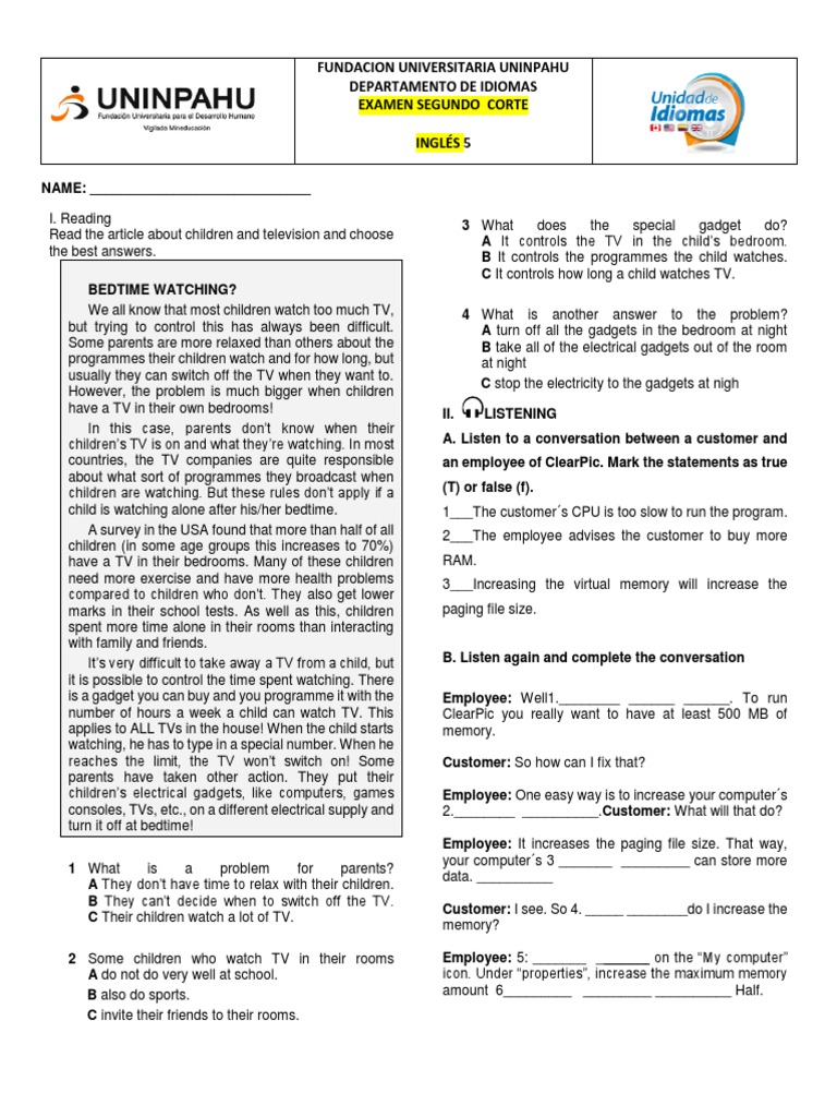 Managing Children's TV Time | PDF | Random Access Memory | Television