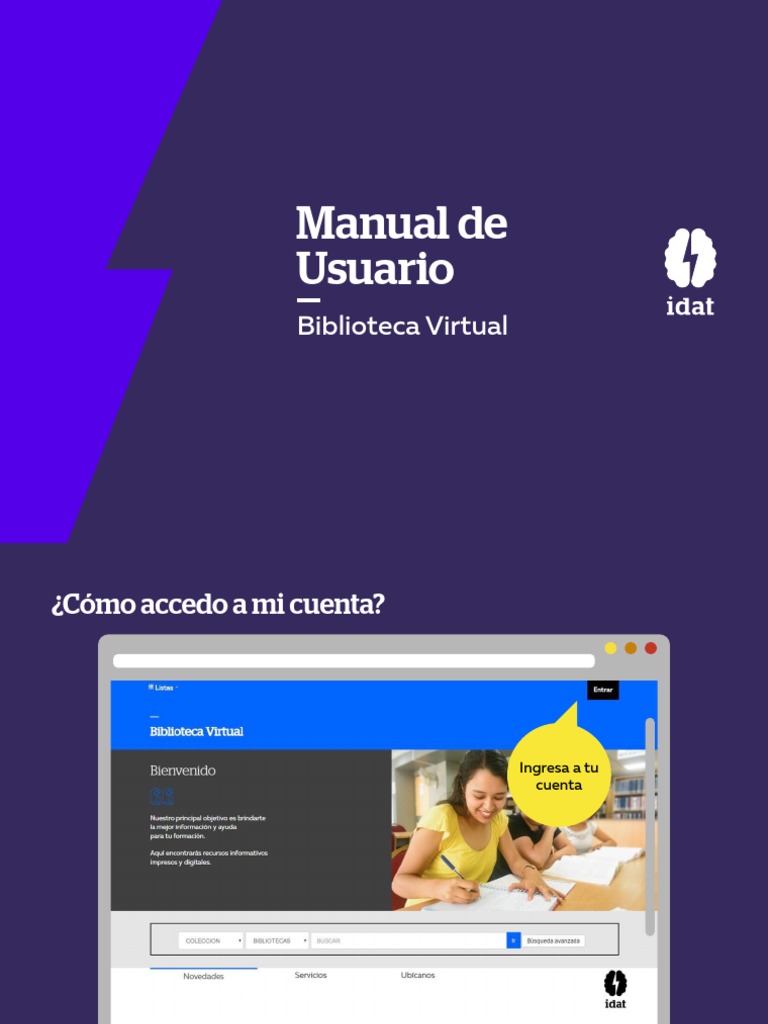 Acceso y uso de la Biblioteca Virtual | PDF | Libros | E Books